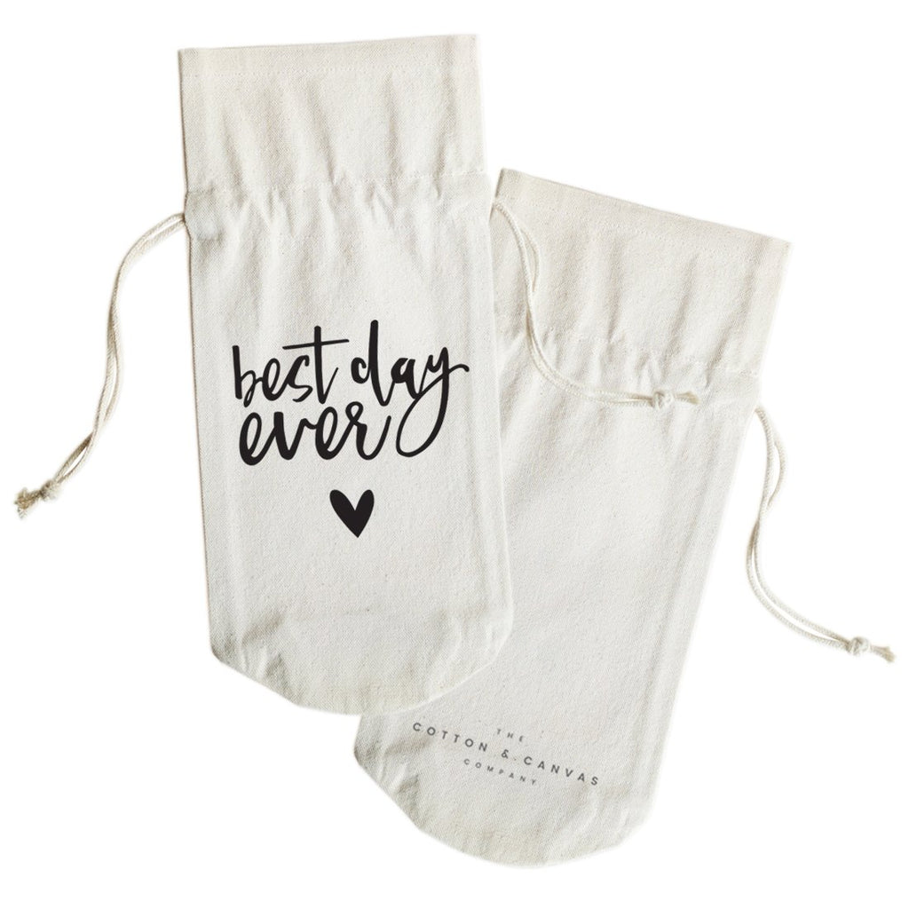 BEST DAY EVER: Canvas Wine Bag