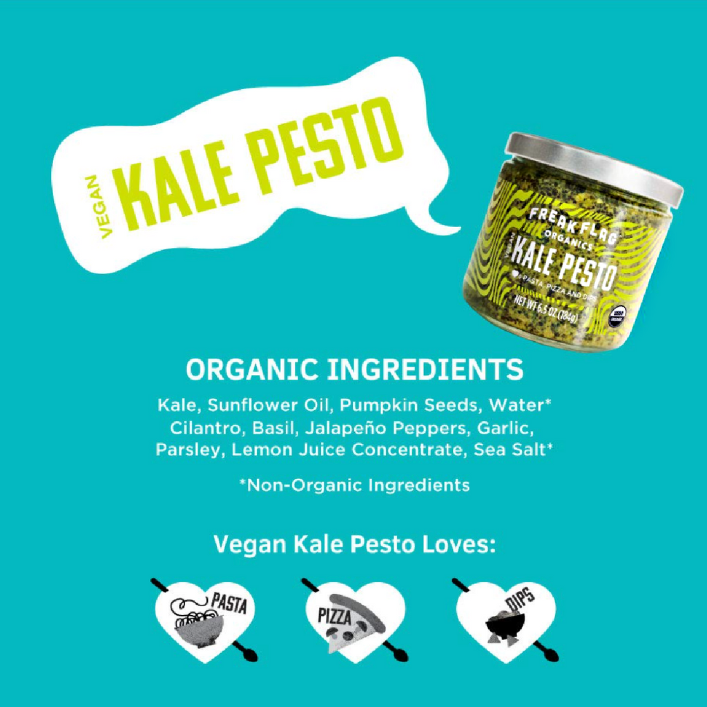 KALE PESTO: Organic & Vegan Sauce and Dip