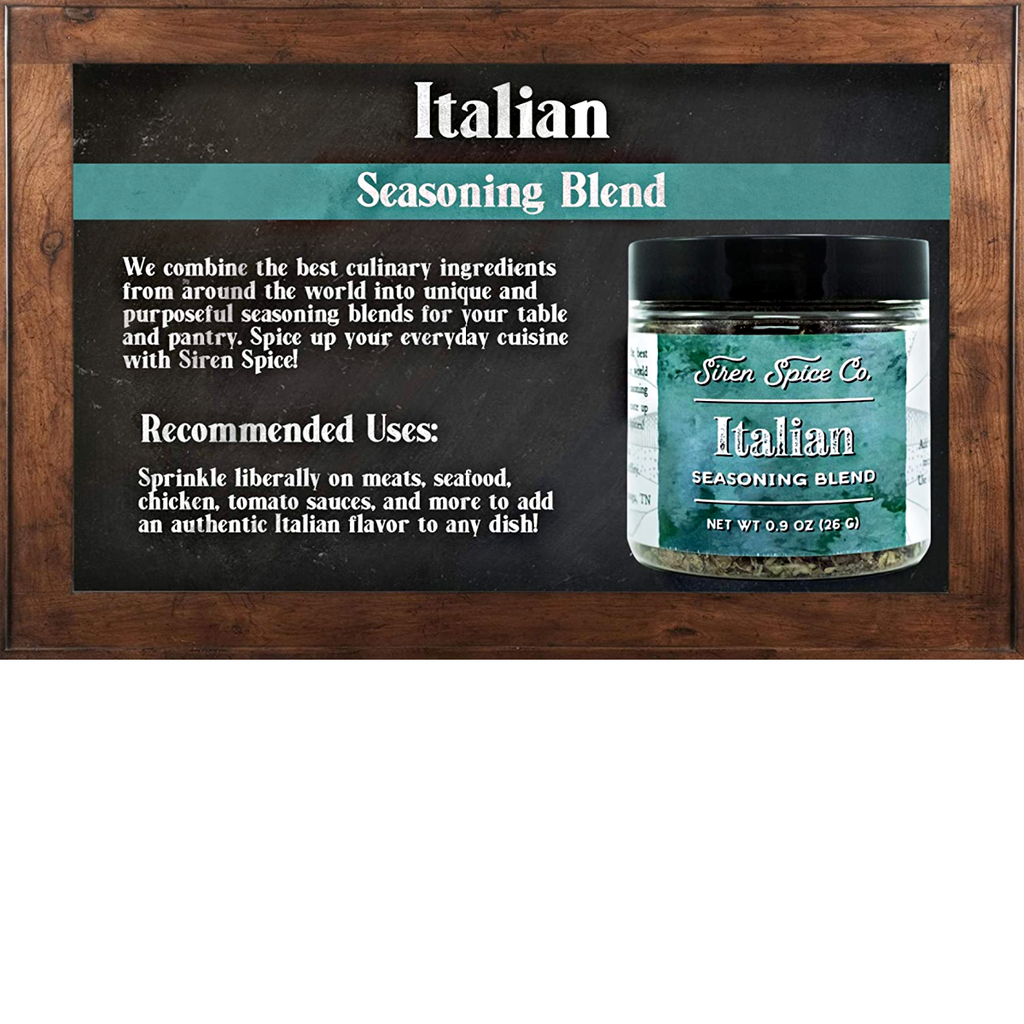 ITALIAN: Salt Free Seasoning Blend